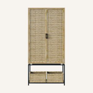 Natural 2 Door Wardrobe